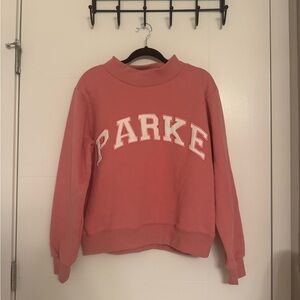 Parke Valentine’s Day collection: Bubblegum Pink Sweatshirt with White Logo